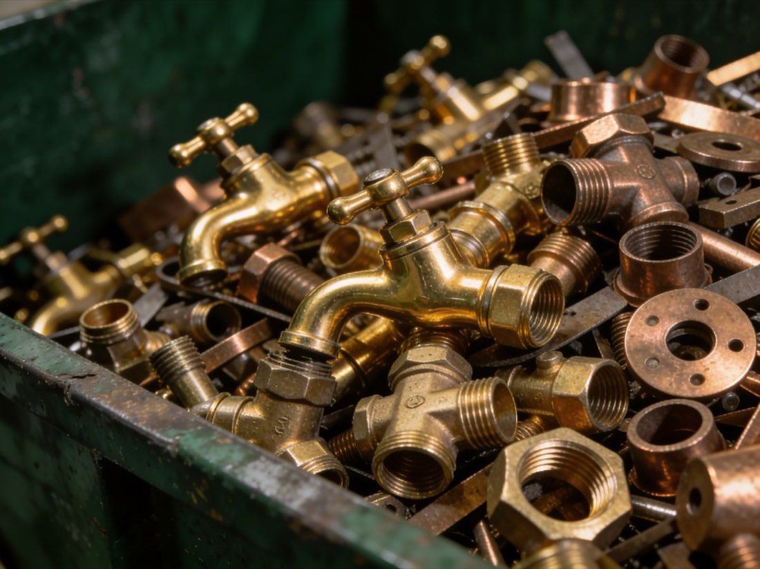 Bronce y latón — recyclable material we buy in Long Beach, CA